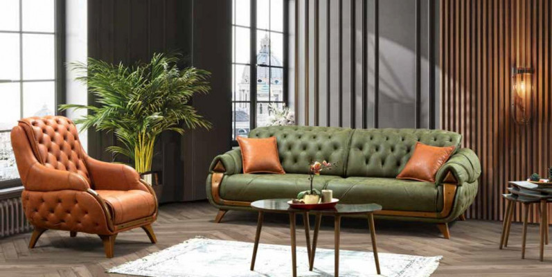 Klasyczna trzyosobowa sofa rozkładana Podkładka Meble salon 3 Siedziba