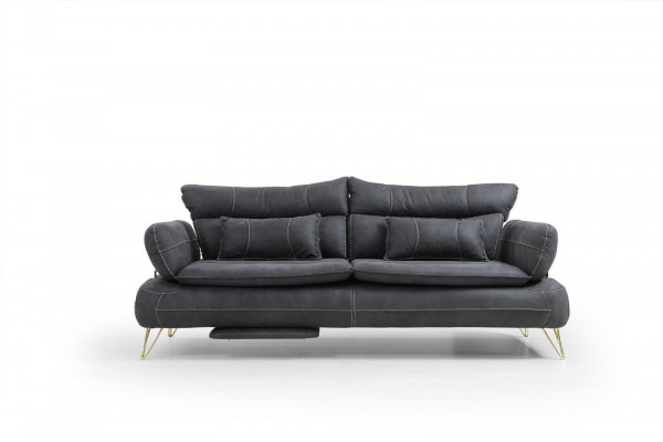 Zestaw sofowy 3+3+1+1 miejsce do siedzenia Ustawić Czarny Sofa Fotel Zestaw Sof 4szt