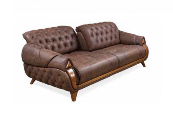 Sofa trzyosobowa materiałowa Podkładka Meble Klasyczny wystrój salonu
