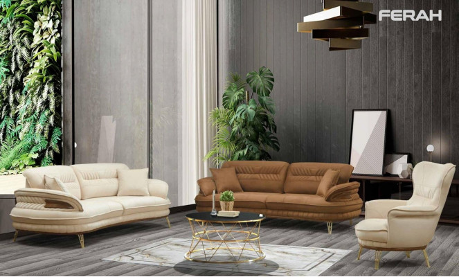 Luksusowy Zestaw sofowy 3+3+1 miejsce do siedzenia trzyosobowa sofa sofy Fotel Design