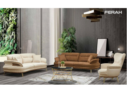 Luksusowy Zestaw sofowy 3+3+1 miejsce do siedzenia trzyosobowa sofa sofy Fotel Design
