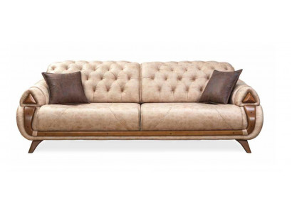 Sofa trzyosobowa kanapa Podkładka Design Siedziba Sofy Pokój Meble Skóra