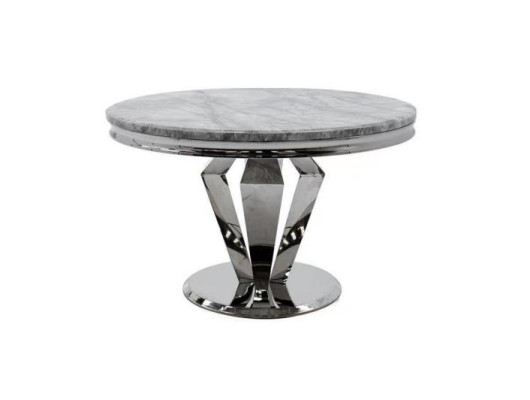 Luksusowy Stół obiadowy Okrągły Tabela jadalnia Marble Design stoły Okrągłe