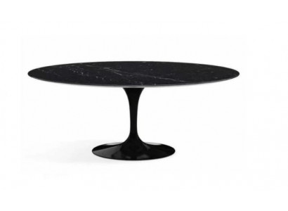 jadalnia Meble Stół obiadowy Czarny Tabela Design stoły Luxury Meble Okrągłe Nowość