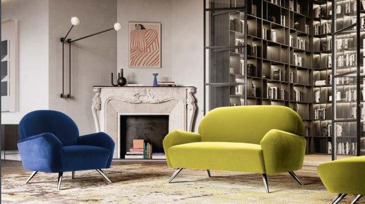 Designerska Sofa Nowoczesne Kanapy Zestaw mebli biurowych Zestaw sofowy 2+1 Włochy Meble