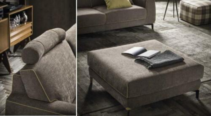 Narożnik Włoski Sofa Kanapa Sofy Narożnik Ustawić Meble Materiał Włókienniczy