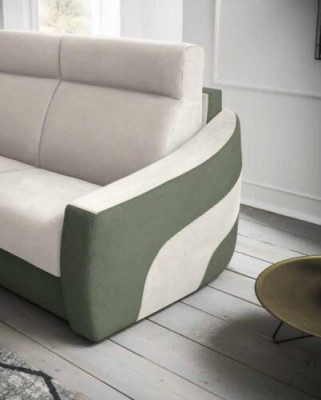 Designerska Sofa 2 miejsce do siedzenia Sofa Tkaninowa Rozkładana Dwuosobowa Meble Włoskie Nowa
