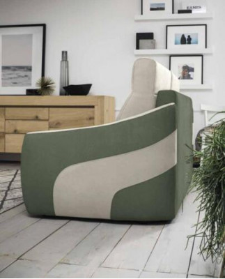 Designerska Sofa 2 miejsce do siedzenia Sofa Tkaninowa Rozkładana Dwuosobowa Meble Włoskie Nowa