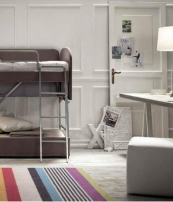 Podwójne łóżko piętrowe Sofa Łóżko na poddaszu Kanapa łóżka Sofy Sofy Wielofunkcyjne Sofa Trzyosobowa