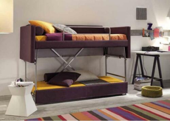 Sofa Łóżko na poddaszu Kanapa Podwójne łóżko piętrowe Sofy Sofy Wielofunkcyjna Kanapa Trzyosobowa