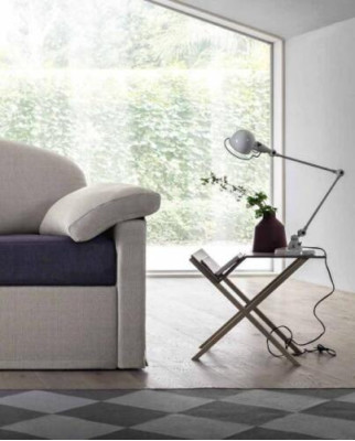 Design Sofa 3 miejsce do siedzenia Sofa Podkładka Luxury Włókienniczy Dwukolorowe meble włoskie