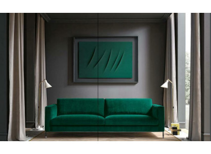Salon Zielony Trzyosobowy Materiał Design Kanapy Podkładka Sofa Sofy Zielone Meble