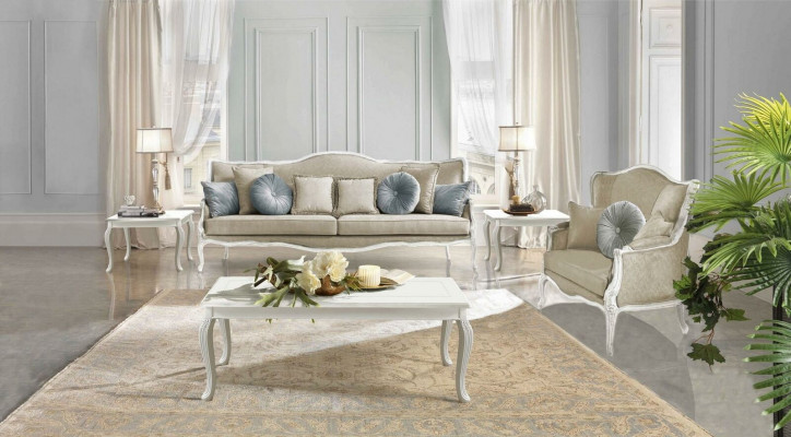 Barokowy Rokoko Zestaw sofowy 3+2 miejsce do siedzenia Zestaw Sofy Podkładka Couchen Włókienniczy Sofa Nowy
