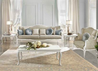 Barokowy Rokoko Zestaw sofowy 3+2 miejsce do siedzenia Zestaw Sofy Podkładka Couchen Włókienniczy Sofa Nowy