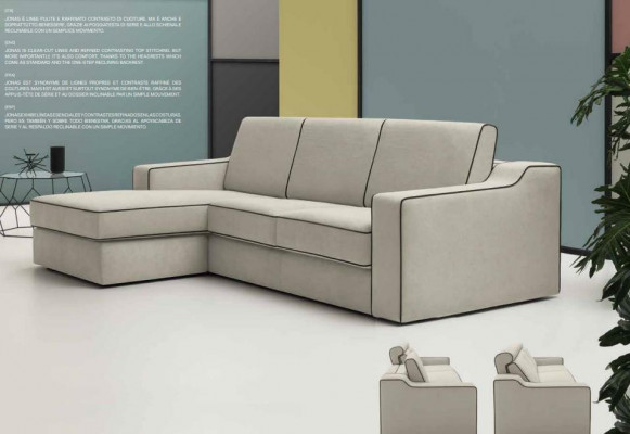 Design Włókienniczy Modern Couch Luxury Narożnikowa kanapa Meble w kształcie litery L Podkładka Beige alfitalia