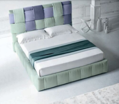 Nowoczesne luksusowe łóżko Podkładka Włókienniczy Wysokiej jakości Sypialnia Łóżko Włochy Meble