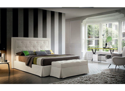 Łóżko Chesterfield 180x200cm Sleep Pokój Włókienniczy Materiał Łóżko Design Luxury Hotel