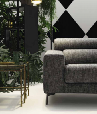 Nowoczesna Sofa 3-osobowa Siedziba Pokój Meble Szary Design Kanapa Trzyosobowa Podkładka Sofa