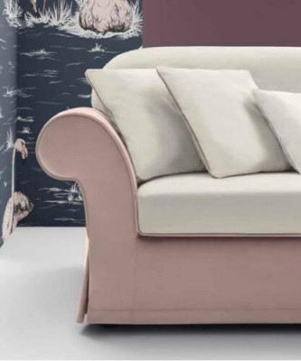 Klasyczne Meble tapicerowane Sofy Design Luksusowa Kanapa Sofa Włókienniczy Sofy Różowe 3 miejsce do siedzenia