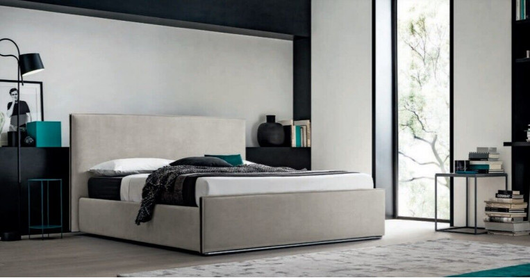 Italian Meble Design Łóżko Sypialnia łóżko Skóra Hotel Luxury Podkładka Nowość