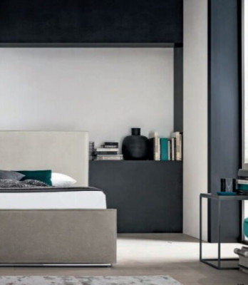 Italian Meble Design Łóżko Sypialnia łóżko Skóra Hotel Luxury Podkładka Nowość