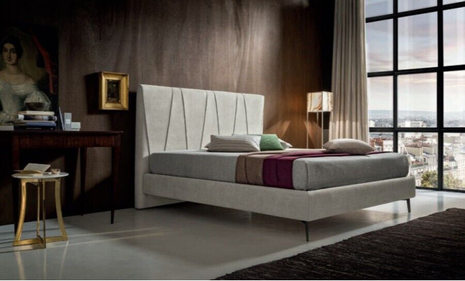 Luksusowe łóżko hotelowe Sleep Pokój Włókienniczy 140x200cm Łóżko Podkładka Design Włochy