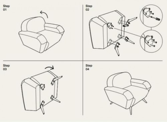 TV Krzesło Podkładka Kanapa Material Design Relaks Club Fotel Lounge Sofa 1 miejsce do siedzenia