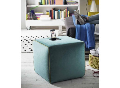 Tapicerowany stołek kwadratowy Siedziba Nowy pufowy podnóżek kwadratowy Siedziba Stołek