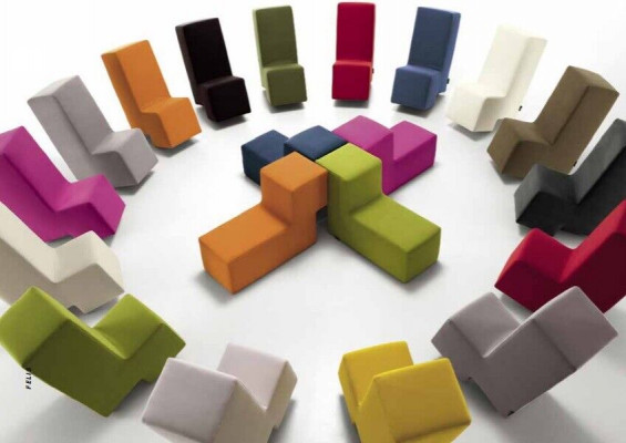 Stołek Ottoman Leżanka Kanapa Meble do salonu Wyściełane stopy Włochy