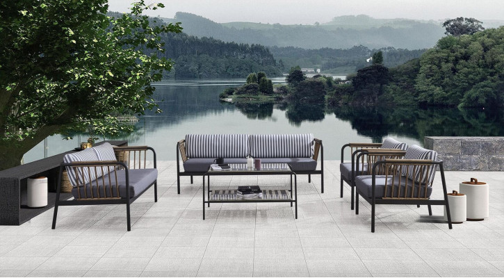 Sofa 3 2 miejsce do siedzenia Luksusowa trzyosobowa sofa Fotel Design Meble Set 5 szt. Szary Nowy