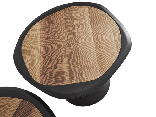 Designerski stolik kawowy Stolik Salon Czarny Tabela Meble Okrągłe