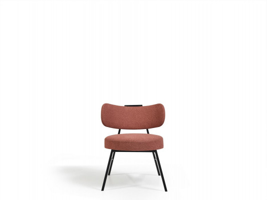 Luksusowe, nowoczesne, brązowe krzesło do jadalni we włoskim stylu