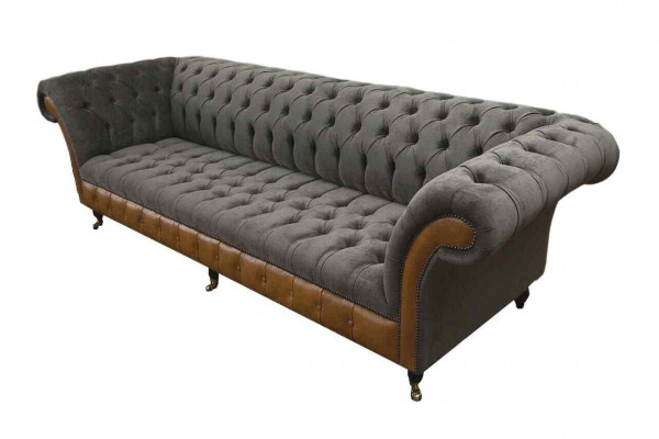 Sofa 4 miejsce do siedzenia Chesterfield Luxury Couch Big Couches Podkładka 300cm Design