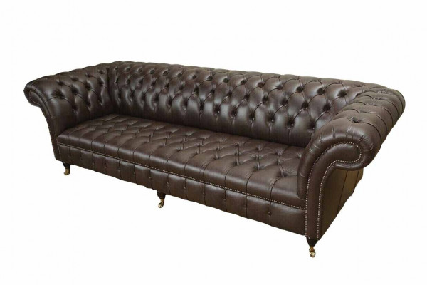 Chesterfield 4 miejsce do siedzenia Skóra Living Room Design Kanapy Sofa Meble Nowe