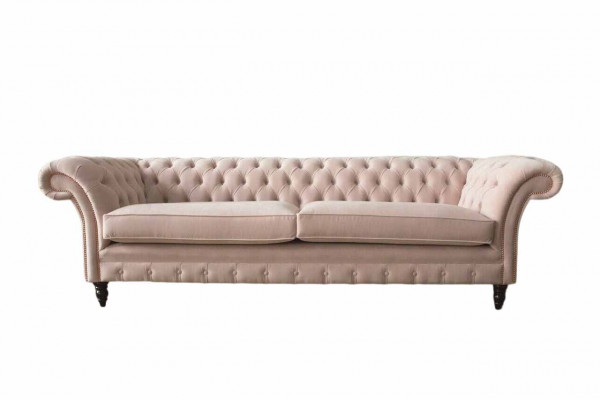 Różowa Podkładka Sofa Czteroosobowa Sofa 4-osobowa Siedziba Meble Duże Sofy Kanapa 245cm Nowość