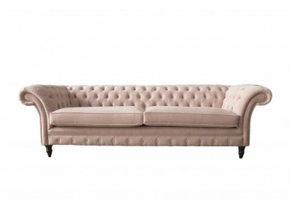 Różowa Podkładka Sofa Czteroosobowa Sofa 4-osobowa Siedziba Meble Duże Sofy Kanapa 245cm Nowość