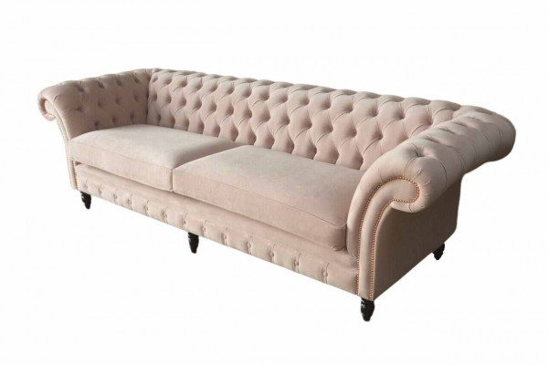 Różowa Podkładka Sofa Czteroosobowa Sofa 4-osobowa Siedziba Meble Duże Sofy Kanapa 245cm Nowość