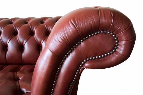 Skórzana sofa sofa 4 miejsce do siedzenia sofy projekt Chesterfield Skóra Couch Meble 245cm