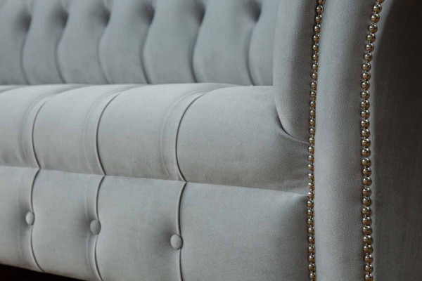 Chesterfield Sofa 4 miejsce do siedzenia Designerskie kanapy Kanapa Materiał Podkładka Włókienniczy