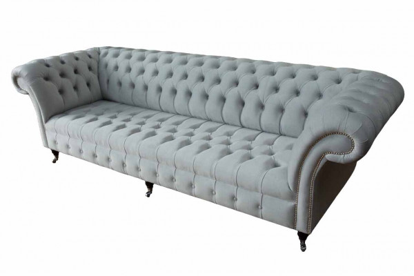 Chesterfield Sofa 4 miejsce do siedzenia Designerskie kanapy Kanapa Materiał Podkładka Włókienniczy