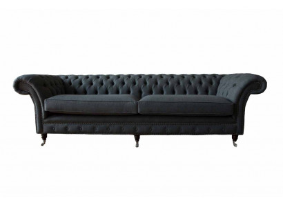 Design Sofa 4 miejsce do siedzenia Sofa Włókienniczy Podkładka Klasyczne Sofy Chesterfield