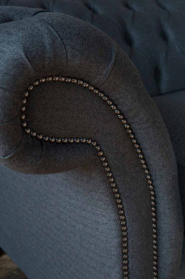 Design Sofa 4 miejsce do siedzenia Sofa Włókienniczy Podkładka Klasyczne Sofy Chesterfield