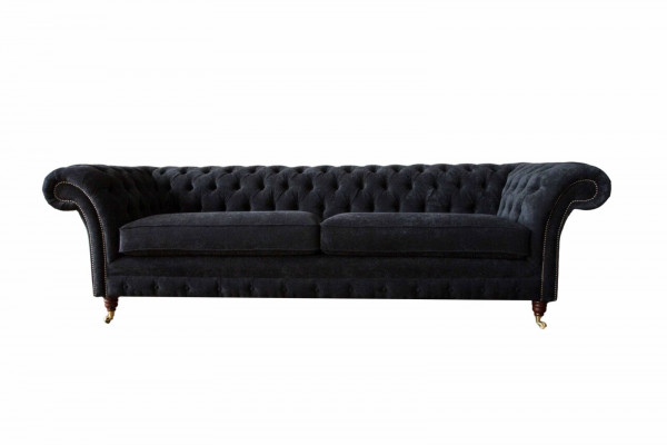 Design Sofa 4 miejsce do siedzenia Podkładka Luxury Classic Włókienniczy Chesterfield Sofas