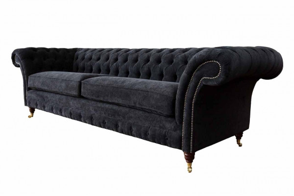 Design Sofa 4 miejsce do siedzenia Podkładka Luxury Classic Włókienniczy Chesterfield Sofas