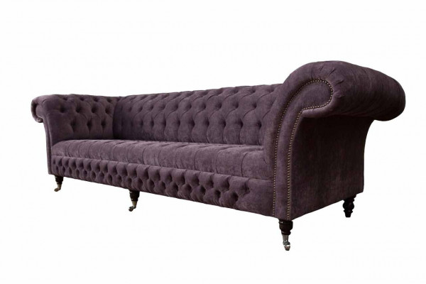 Design Sofa 4 miejsce do siedzenia Couch Podkładka Luksusowe Sofy Włókiennicze Chesterfield