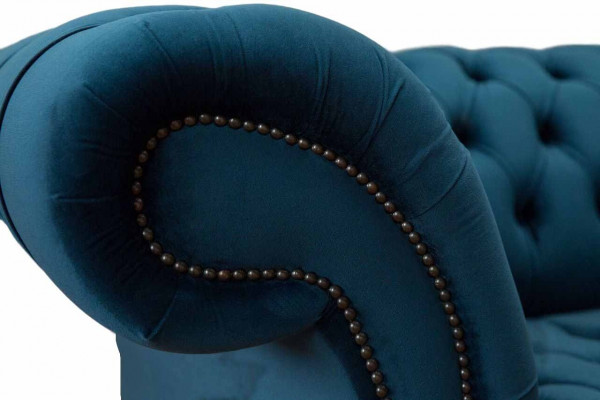 Design Sofa Chesterfield Podkładka Modern Włókienniczy Materiał 4 miejsce do siedzenia