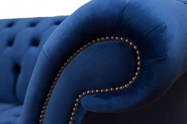Chesterfield Big Sofa Couch Włókienniczy Aksamit Podkładka Sofy 4 miejsce siedzące Kanapy