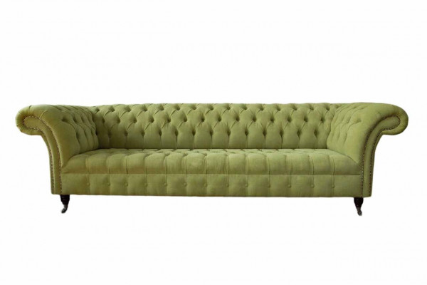 Sofa Chesterfield Green Couch Podkładka 4 miejsce do siedzenia Sofy Siedziba Sofy Nowe