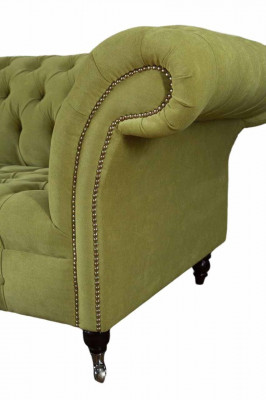 Sofa Chesterfield Green Couch Podkładka 4 miejsce do siedzenia Sofy Siedziba Sofy Nowe