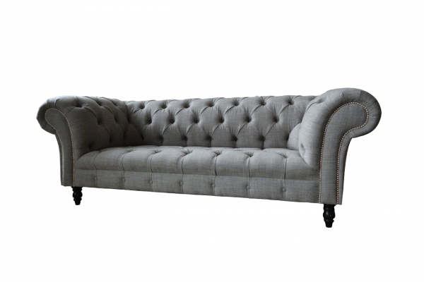 Chesterfield Couch 3 miejsce do siedzenia Podkładka Siedziba Włókienniczy Materiał Couches Sofa Nowość